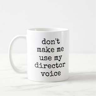 Caneca De Café Amante do Teatro Divertido Diretor Humor Citação