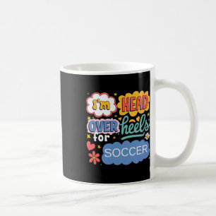 Caneca De Café Amante Estético de Futebol Engraçado Arte Pop Retr