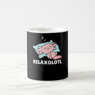 Caneca De Café Amantes De Axolotl Relaxolotl, Animais Cujos Relax