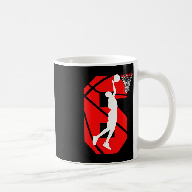 Caneca De Café Amantes de basquetebol de 6 de 6 anos (Direita)