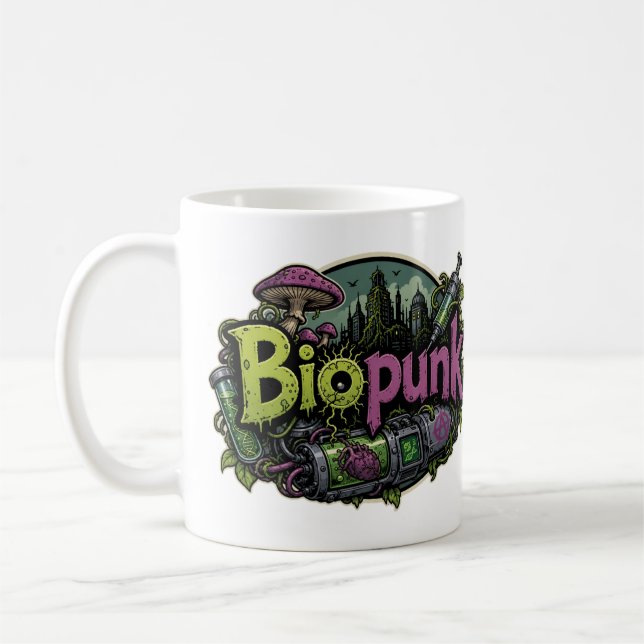 Caneca De Café Amantes de Biopunk (Esquerda)