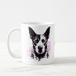 Caneca De Café Amantes de Cães Blue Heeler ZuBella