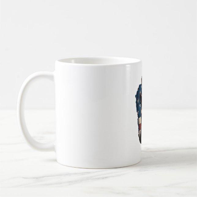 Caneca De Café amantes de cães pit bull totalmente americanos (Esquerda)