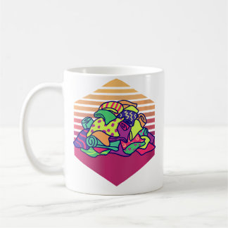 Caneca De Café Amantes de Colchas Vintage Feminino