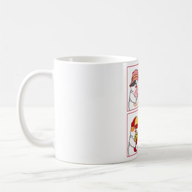 Caneca De Café Amantes de Comida de Gato  (Esquerda)