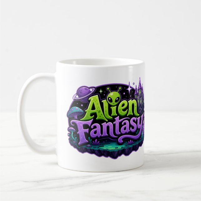 Caneca De Café Amantes de Ficção Alienígena (Esquerda)