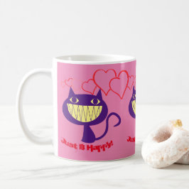 Caneca De Café Amantes de Gatos -Felizes