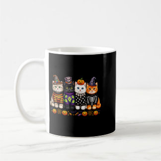Caneca De Café Amantes de Gatos Kawaii no Halloween Gatinhos Fofo