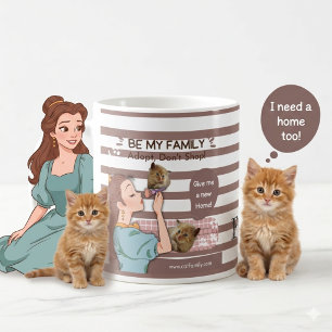 Caneca De Café Amantes de gatos orgulhosos da família e famílias 