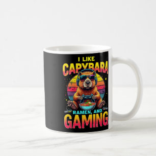 Caneca De Café Amantes de jogos engraçados eu gosto de Capyra Ram