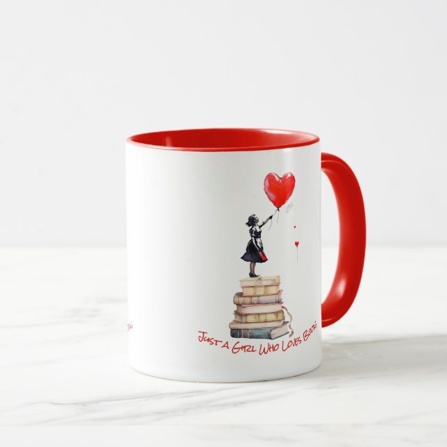 Caneca de Café Amantes de Livros (Frente Esquerda)
