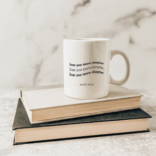 Caneca De Café Amantes de Livros 'Mais Um Capítulo' Minimalistas