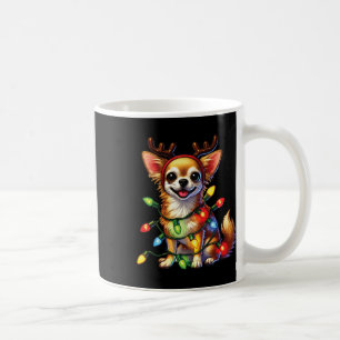 Caneca De Café Amantes de os animais Pet Chihuahua Dogs Reindeer 