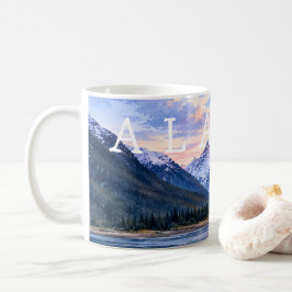 Caneca De Café Amantes de Viagens Artísticos Pôr do Sol da Alasca