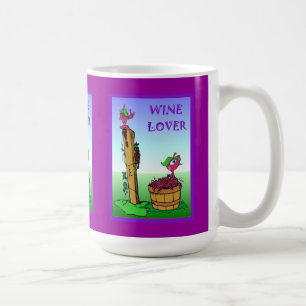 Caneca De Café Amantes de vinho, uvas