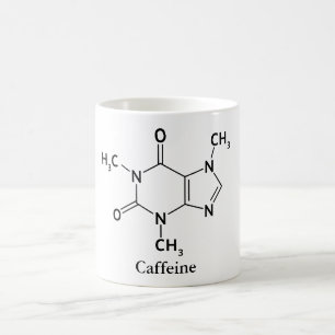 Caneca De Café Amantes do café da química da molécula da cafe