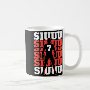 Caneca De Café Amantes do Futebol Siuuuu Jogador de Futebol Rindo