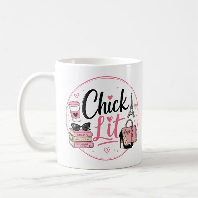 Caneca De Café Amantes do Gênero Chick Lit (Esquerda)