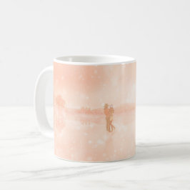 Caneca De Café Amantes em lagoa congelada