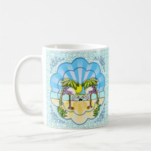 Caneca De Café Amantes Flamingo