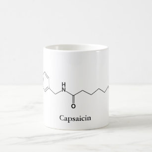 Caneca De Café Amantes picantes da comida da química da molécula