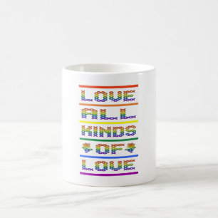Caneca De Café Amar todos os tipos de amor