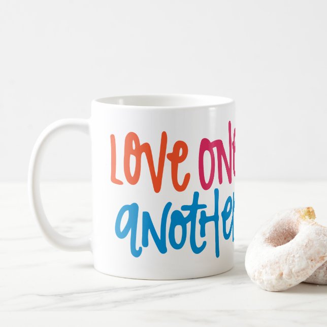 Caneca De Café Amar um ao outro (Com Donut)