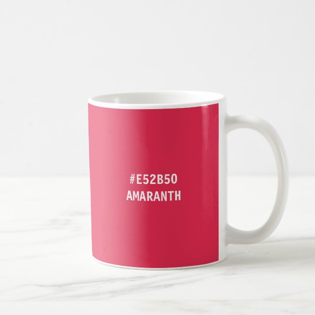 Caneca De Café Amaranth HTML Color Code Mug (Direita)