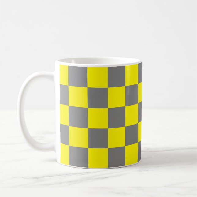 Caneca de Café Amarela e Ardósia (Esquerda)