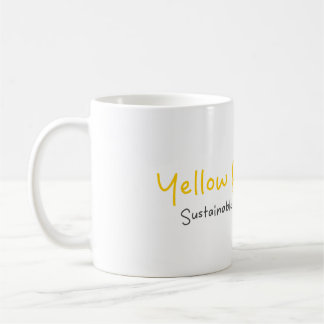 Caneca de Café Amarela Fofa com Citação de Poder