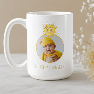 Caneca De Café Amarelo Bonito Você É Minha Foto De Bebê Solar