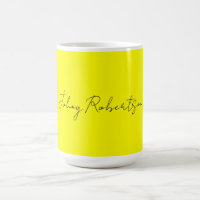 Amarelo Brilhante Simples Elegante Profissional Mo
