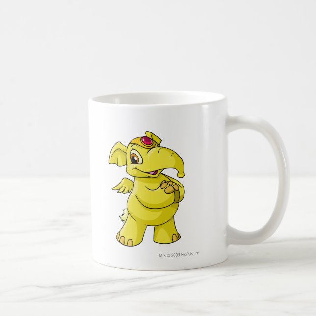 Caneca De Café Amarelo de Elephante (Direita)