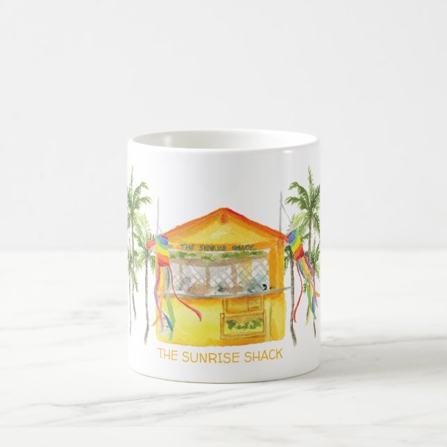Caneca De Café Amarelo de hawaii (Centro)