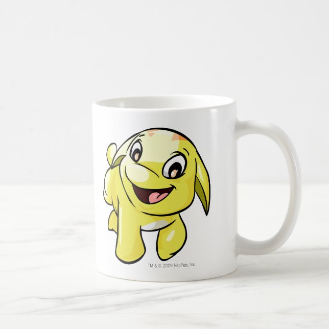 Caneca De Café Amarelo de Poogle (Direita)