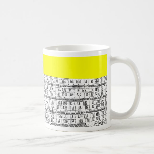 Caneca De Café Amarelo do monte do parque (Direita)
