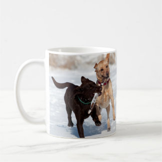 Caneca De Café Amarelo e chocolate labrador retriever