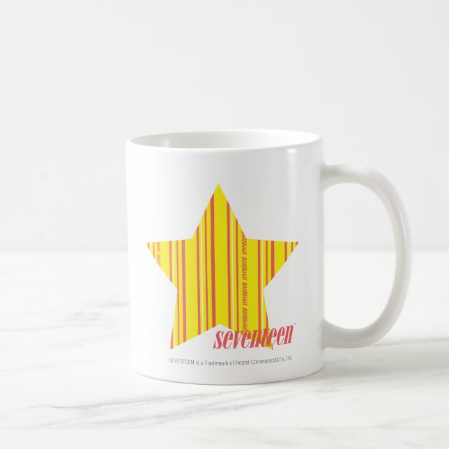 Caneca De Café Amarelo fino 4 das listras (Direita)