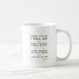 Caneca De Café Amarelo inspirado do verso | da bíblia do 1:16 %