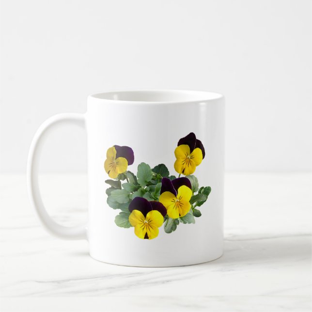 Caneca De Café Amarelo Saltitante de Sorvete de Viola (Esquerda)