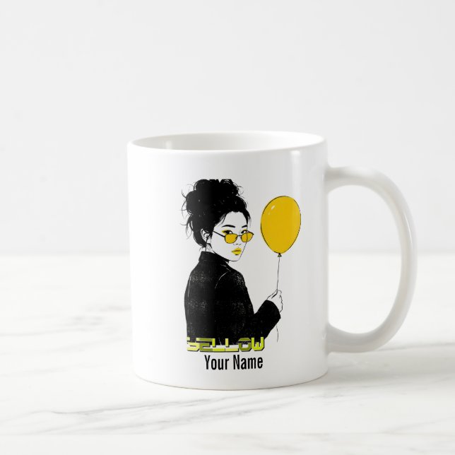 Caneca De Café Amarelo - YEW01 (Direita)