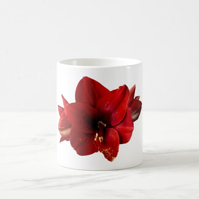 Caneca De Café Amaryllis, flor vermelha (Centro)
