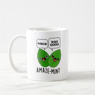 Caneca De Café Amaze Mint Engraçado Deixa Pun