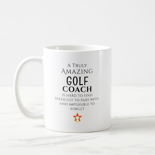 Caneca De Café Amazing Golf Coach Hard To Find Personalized Gift (Esquerda)