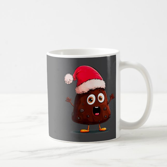 Caneca De Café Amazing Pudding Look With Christmas Hat  (Direita)