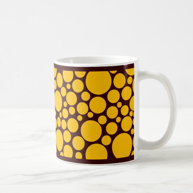 Caneca De Café Âmbar Manchado em Marrom Escuro (Direita)