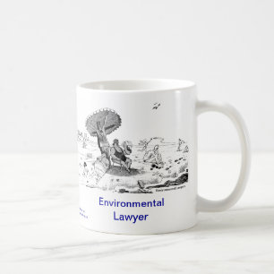 Caneca de café ambiental inoperante do advogado d