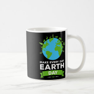 Caneca De Café Ambiente de Camisa do Dia da Terra Presente Faz To