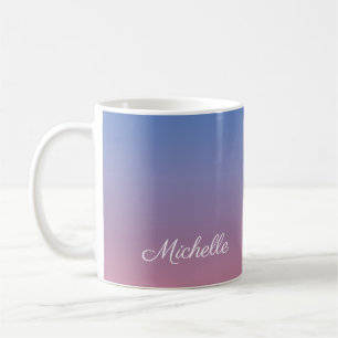 Caneca De Café Ambre verde-rosa claro e azul