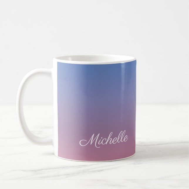 Caneca De Café Ambre verde-rosa claro e azul (Esquerda)
